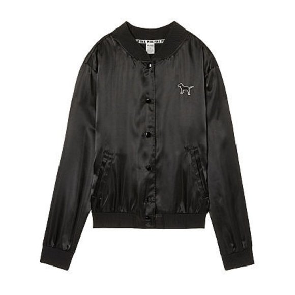 Victoria Secret Satin Bomber Size Medium - Picture 4 of 8